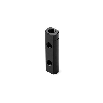 ALU SERVO MOUNT 22MM - BOTH SIDES THREADED - COUNTERSUNK